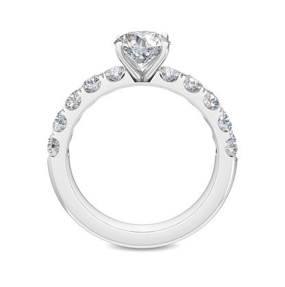 Exquisite Round Lab Diamond Ring