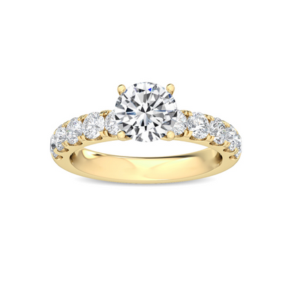 Exquisite Round Lab Diamond Ring