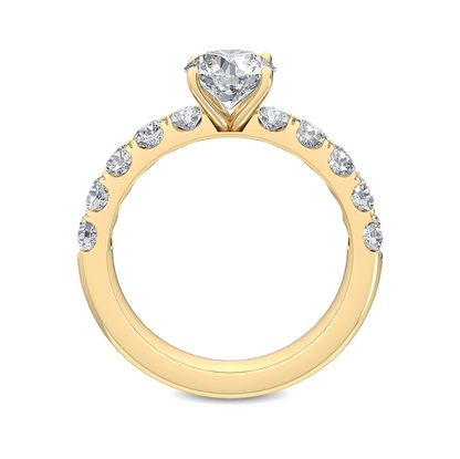 Exquisite Round Lab Diamond Ring