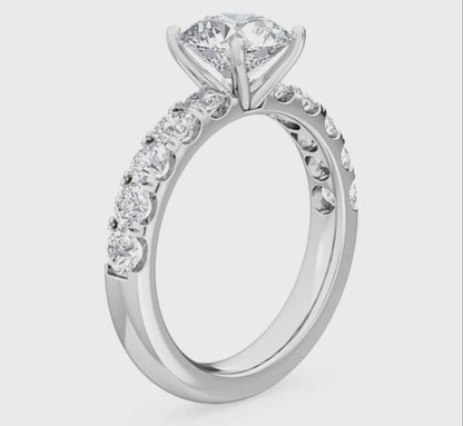 Exquisite Round Lab Diamond Ring